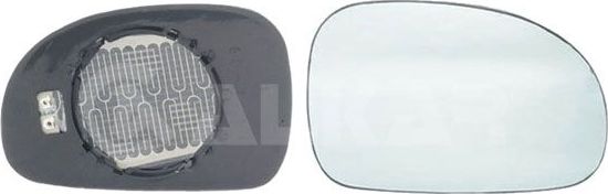 Зеркальное стекло бокового зеркала Alkar правое для Peugeot 406 I 1995-2004. Артикул 6432300