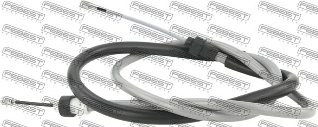 Трос ручника (тросик ручного тормоза) Febest. Артикул 02100-D10