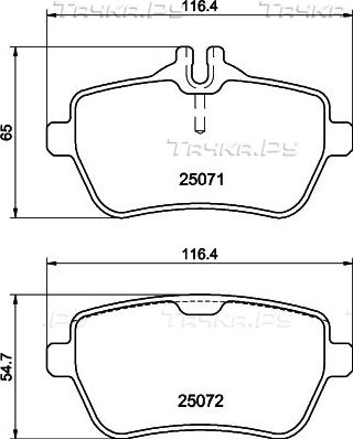 Тормозные колодки Behr-Hella. Артикул 8DB 355 020-471