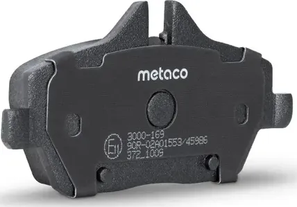 Колодки тормозные передние к-кт (Metaco). Артикул 3000169