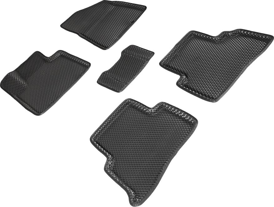 Коврики Seintex 3D EVA ромб для салона Kia Sportage IV рестайлинг 2018-2021 ЧЕРНЫЕ. Артикул 97696