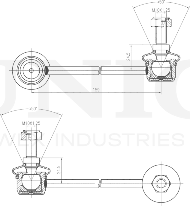 Тяга/стойка стабилизатора (Unio). Артикул SSP-50208