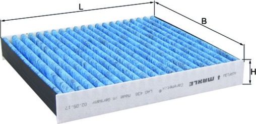 Салонный фильтр Mahle-Knecht CareMetix®. Артикул LAO 436