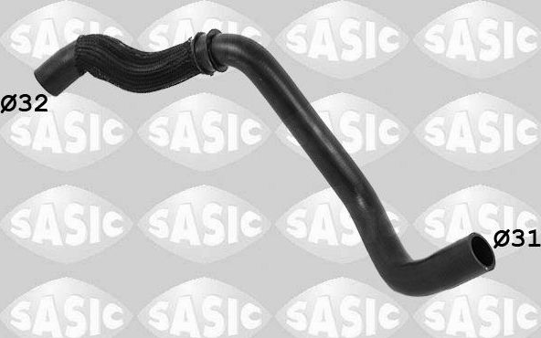 Патрубок радиатора (системы охлаждения) Sasic. Артикул 3400224