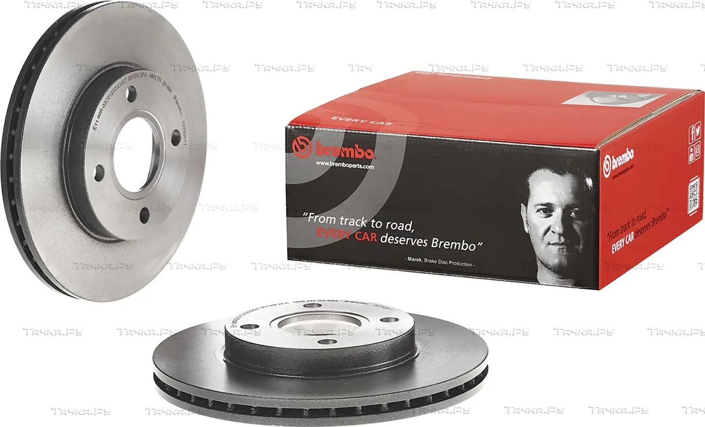 Тормозной диск Brembo UV Coated передний для Ford Puma I 2000-2002. Артикул 09.7806.11