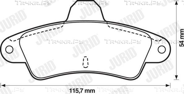 Тормозные колодки Jurid. Артикул 571754J