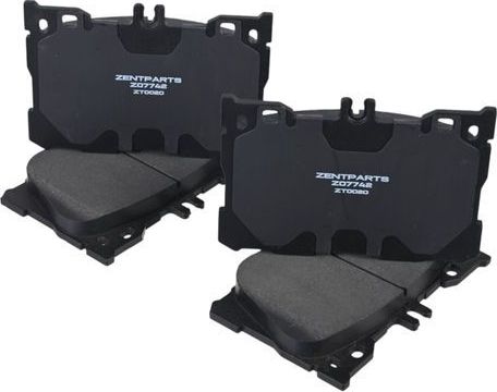 Тормозные колодки Zentparts. Артикул Z07742