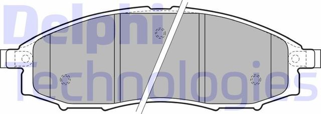 Тормозные колодки Delphi (Low-Metallic). Артикул LP1772