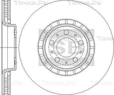 Тормозной диск Sangsin Hi-Q. Артикул SD6106