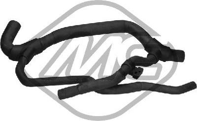 Патрубок радиатора (системы охлаждения) Metalcaucho нижний для Renault Clio II 1998-2013. Артикул 08731