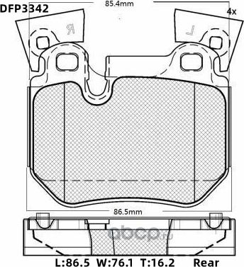 Колодки тормозные дисковые Double Force Double Force. Артикул DFP3342