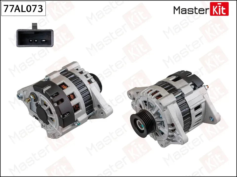 77AL073 Генератор\ CHEVROLET LANOS 05-> (14V 85A) (Master KIT) Master KIT. Артикул 77al073
