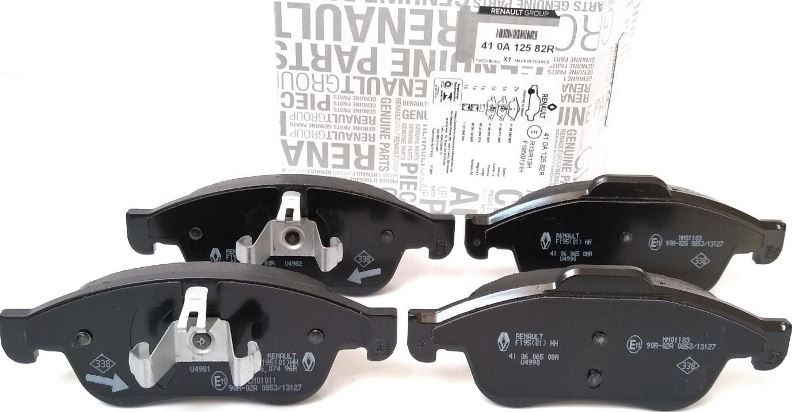Тормозные колодки Renault передние для Renault Duster II 2021-2026. Артикул 410A12582R