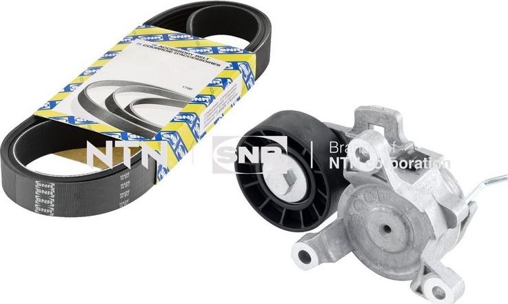 Приводной ремень поликлиновой с роликами (комплект) NTN / SNR. Артикул KA859.53