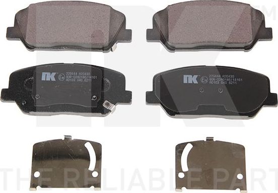 Тормозные колодки NK. Артикул 223444