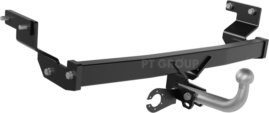Фаркоп PT Group с крашеной балкой и оцинкованным крюком для Jetour X90 Plus 2023-2026. Артикул KOP-13-991528.00Black