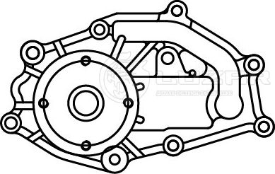Насос водяной NISSAN PATROL (97-) 3.0D без муфты (Luzar). Артикул LWP 1411