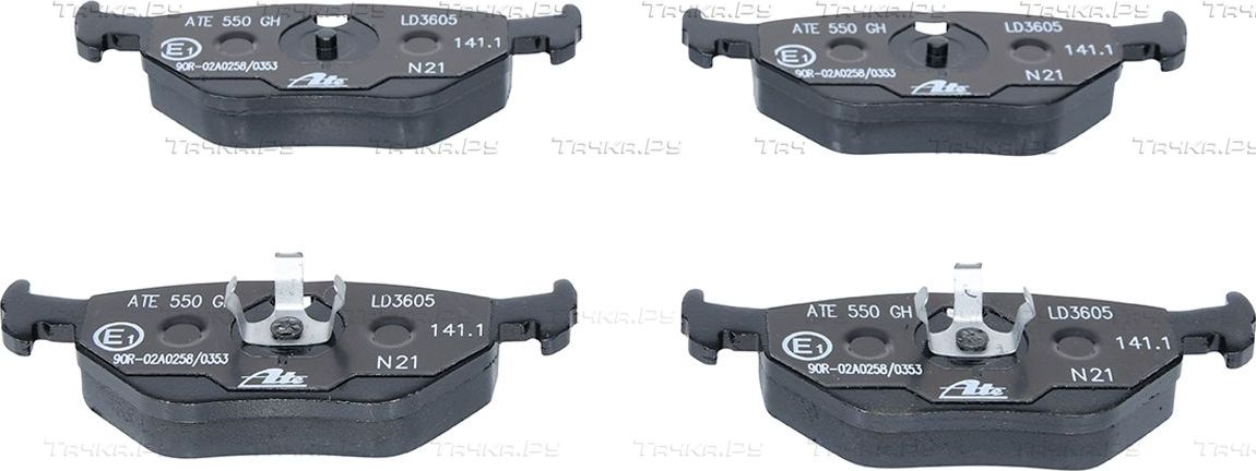 Тормозные колодки ATE Ceramic задние для BMW Z4 I (E85/E86) 2002-2008. Артикул 13.0470-3605.2