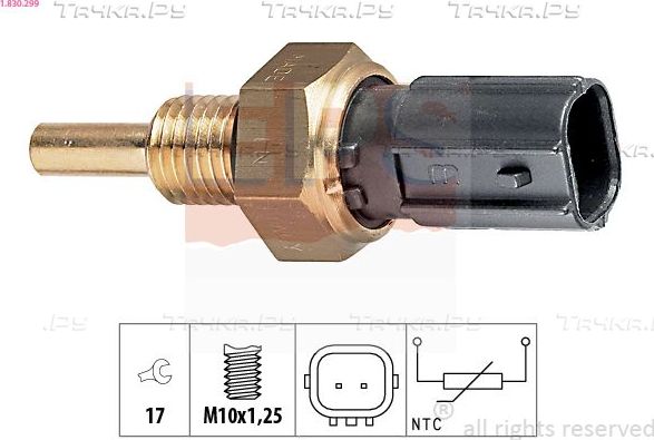 Датчик температуры охлаждающей жидкости EPS Made in Italy - OE Equivalent для Honda Stream I 2001-2006. Артикул 1.830.299