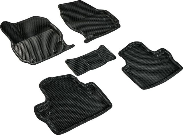 Коврики Seintex 3D EVA ромб для салона Volvo XC70 II 2007-2013 ЧЕРНЫЕ. Артикул 98448