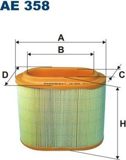 Воздушный фильтр Filtron. Артикул AE 358