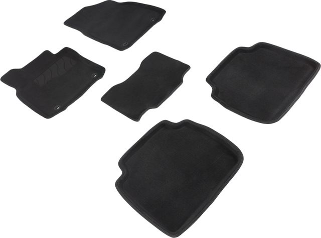 Коврики Seintex 3D ворсовые для салона Lexus ES VII 2018-2026 ЧЕРНЫЕ. Артикул 96465