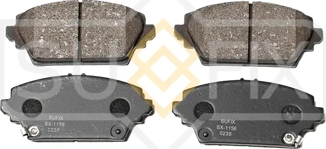 Колодки тормозные дисковые | перед прав/лев | (Sufix). Артикул SX-1156