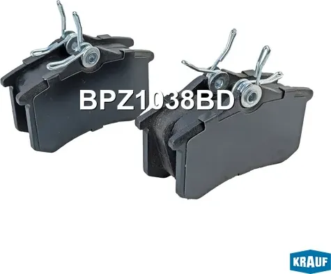 Колодки тормозные дисковые Krauf. Артикул BPZ1038BD
