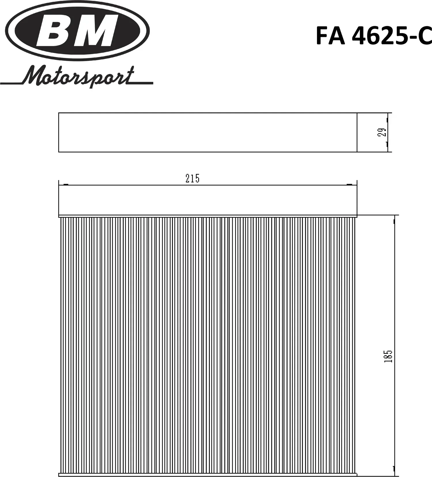 Фильтр салона (BM). Артикул FA4625-C