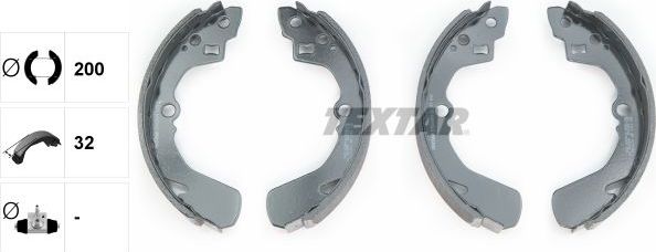 Тормозные колодки Textar задние для Geo Metro 1989-1998. Артикул 91039001
