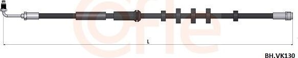 Тормозной шланг Cofle. Артикул 92.BH.VK130