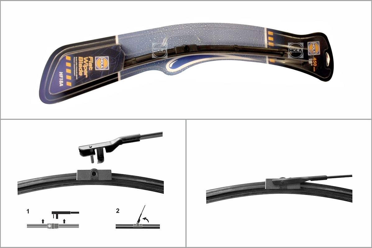 Щетка стеклоочистителя (дворник) HOLA. Артикул HF18a