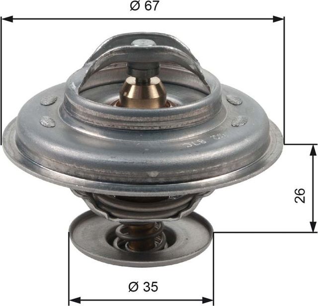 Термостат Gates для BMW 5 III (E34) 1989-1996. Артикул TH11687G1