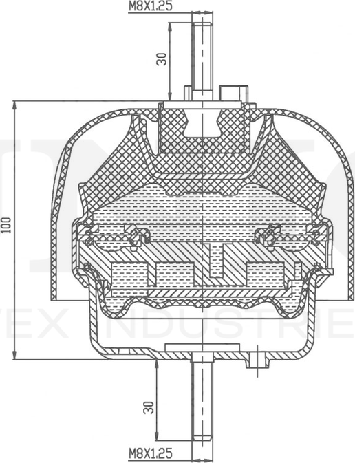 Опора двигателя (Unio). Артикул RMP-15007
