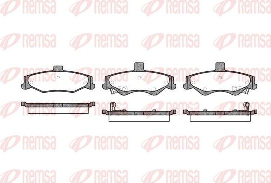 Тормозные колодки Remsa задние для Chevrolet Camaro IV 1992-2002. Артикул 0865.02