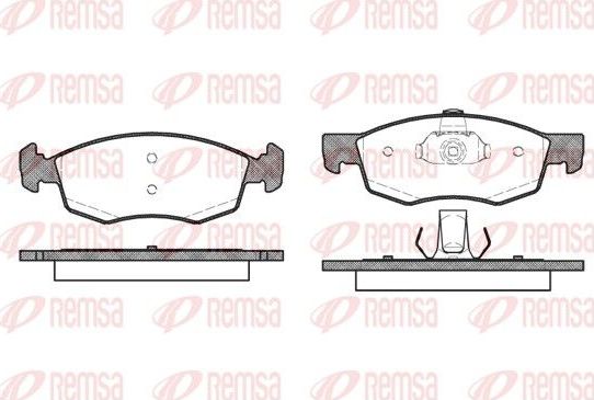Тормозные колодки Remsa передние для Fiat Doblo I 2001-2015. Артикул 0172.30