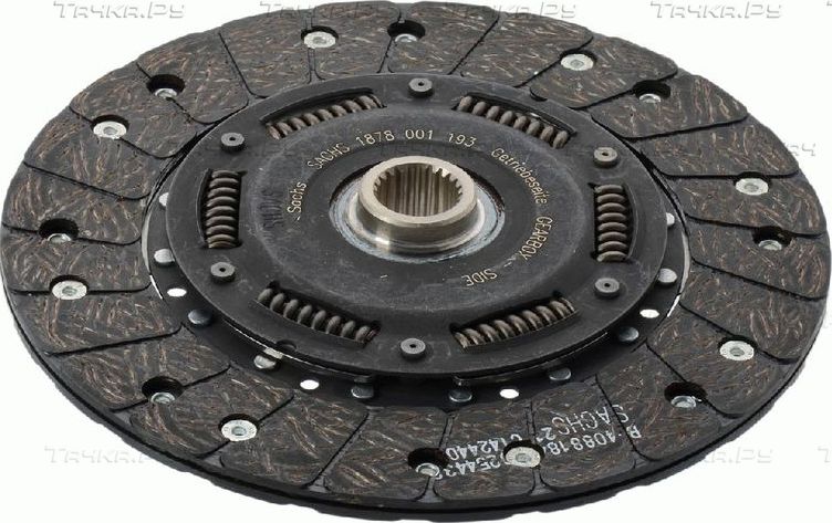Диск сцепления SACHS для Volkswagen Passat B5 1996-2005. Артикул 1878 001 193