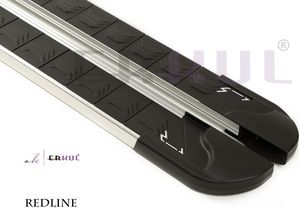 Пороги алюминиевые Erkul Redline для Hyundai Creta I 2016-2021. Артикул 13.RLM.04.16.P