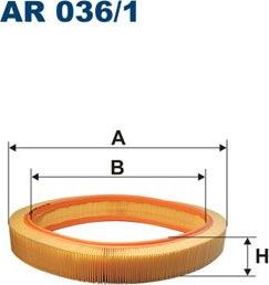 Воздушный фильтр Filtron. Артикул AR 036/1