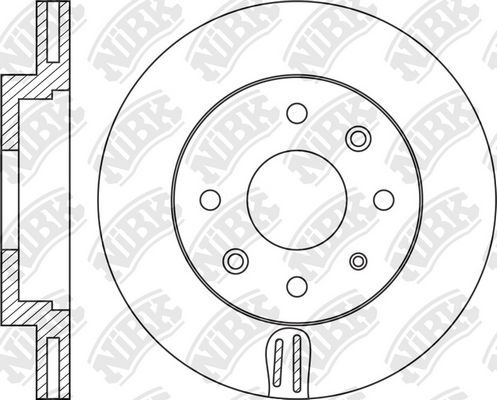 Тормозной диск NiBK. Артикул RN1166