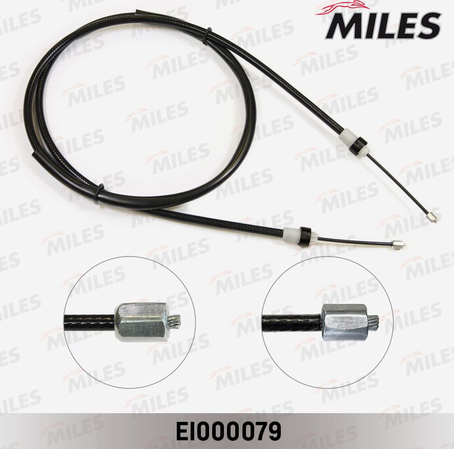 Трос ручника (тросик ручного тормоза) Miles. Артикул EI000079