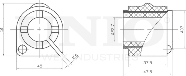 Втулка стабилизатора (Unio). Артикул RMP-10195