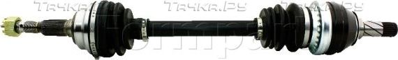 Полуось (привод в сборе, приводной вал) Formpart передняя левая для Opel Astra G 1998-2009. Артикул 20380005/S