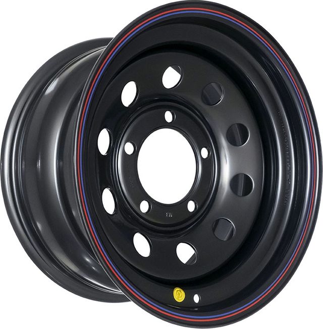 Колёсный диск OFF-ROAD Wheels усиленный стальной черный 5x150 8xR16 d113 ET-3 для Toyota Land Cruiser 105 1998-2007. Артикул 1680-55013BL-3