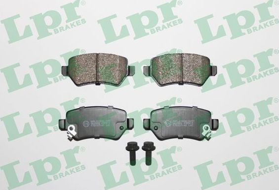 Тормозные колодки LPR задние для Opel Combo C 2001-2012. Артикул 05P811