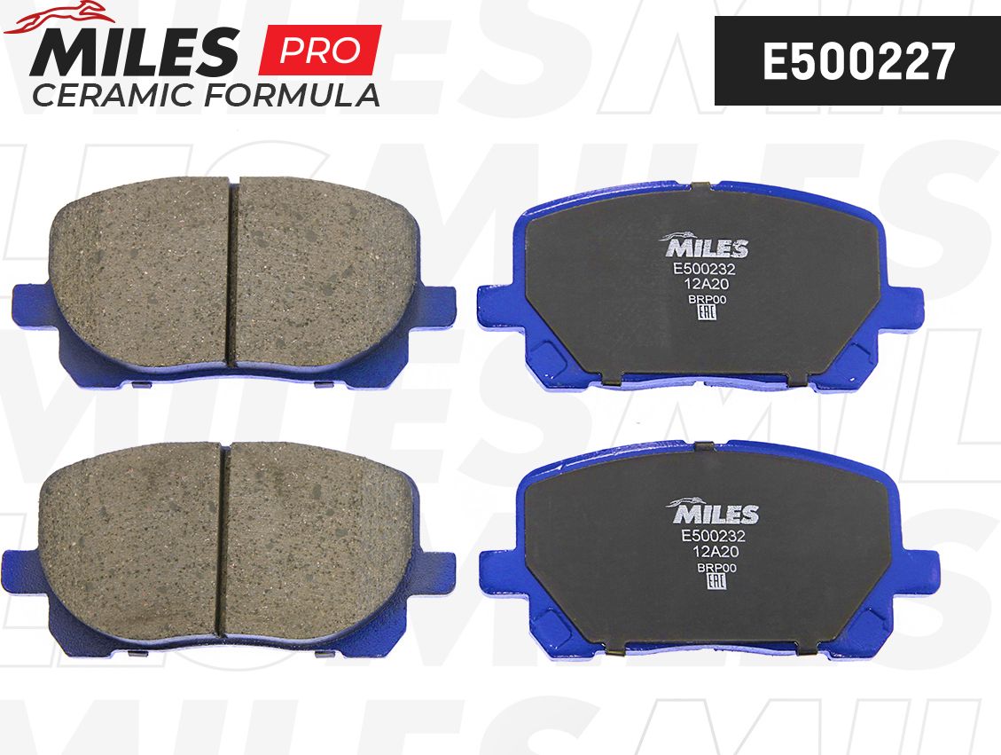 Тормозные колодки Miles (Керамика). Артикул E500232