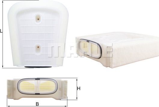 Воздушный фильтр Mahle. Артикул LX 3295/8