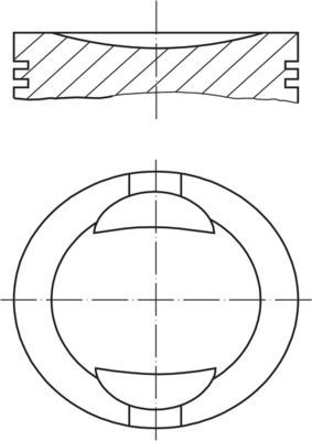Поршень Mahle для Fiat Panda II 2003-2012. Артикул 009 36 02