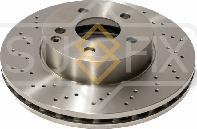 Диск тормозной передний (295x28) (Sufix). Артикул FX1517