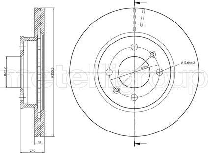 Тормозной диск Trusting. Артикул DF908